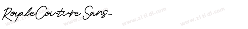 RoyaleCouture Sans字体转换 RoyaleCouture Sans字体转换